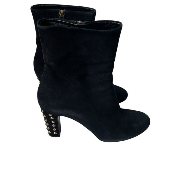 Gucci Melville Suede Studded Bootie Black 40 GUC with Box $895 - Picture 1 of 15